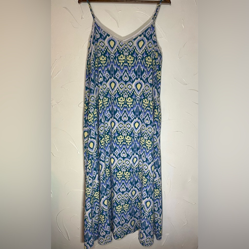 Emily Wonder Boutique Aztec Maxi Sleeveless Dress SZ Large